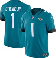 Nike Men's Nike Travis Etienne Teal Jacksonville Jaguars Vapor F.U.S.E. Limited Jersey
