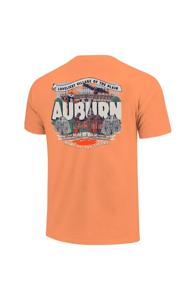 IMAGE ONE Youth  Orange Auburn Tigers Comfort Colors Hyperlocal Campus Scene T-Shirt, Alternate, color, 
