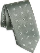 BOSS Geometric Silk Blend Jacquard Tie