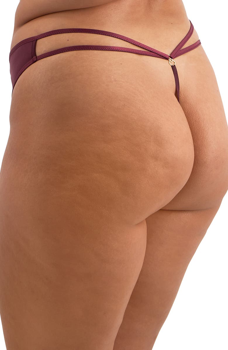 Elomi Sachi Strappy G-string, Alternate, color, 