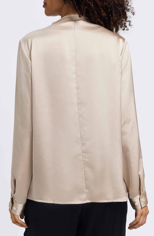 Foxcroft Rosale Ruffle Placket Button-up Shirt In Neutral