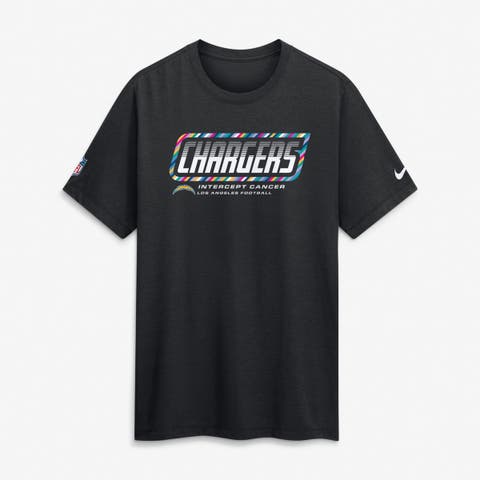 Men's Nike Black Los Angeles Chargers 2026 NFL Crucial Catch Tri-Blend Dri-FIT T-Shirt