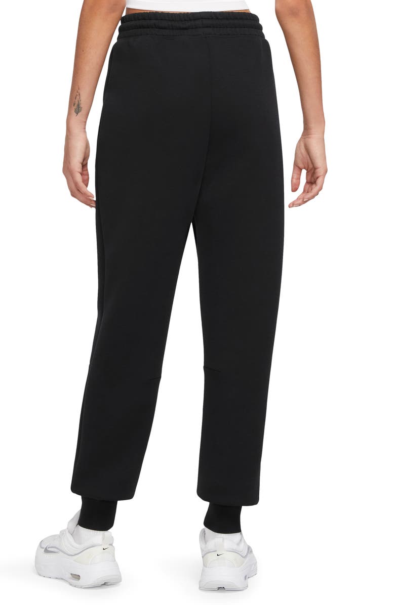 Nike Sportswear Tech Fleece Mid-Rise Joggers, Alternate, color, 010 010 Black/Black