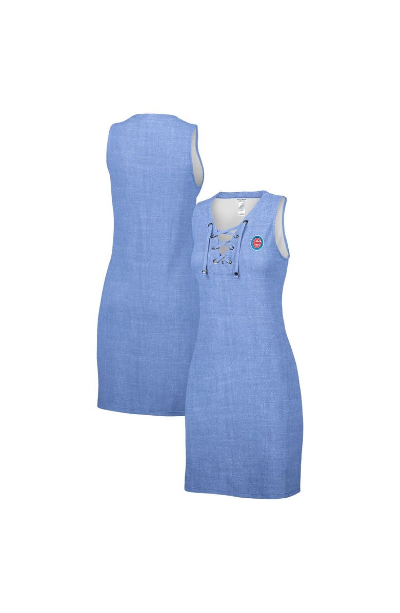 Tommy Bahama Women's Tommy Bahama Heather Royal Chicago Cubs Island Cays Lace-Up Spa Dress, Main, color, 
