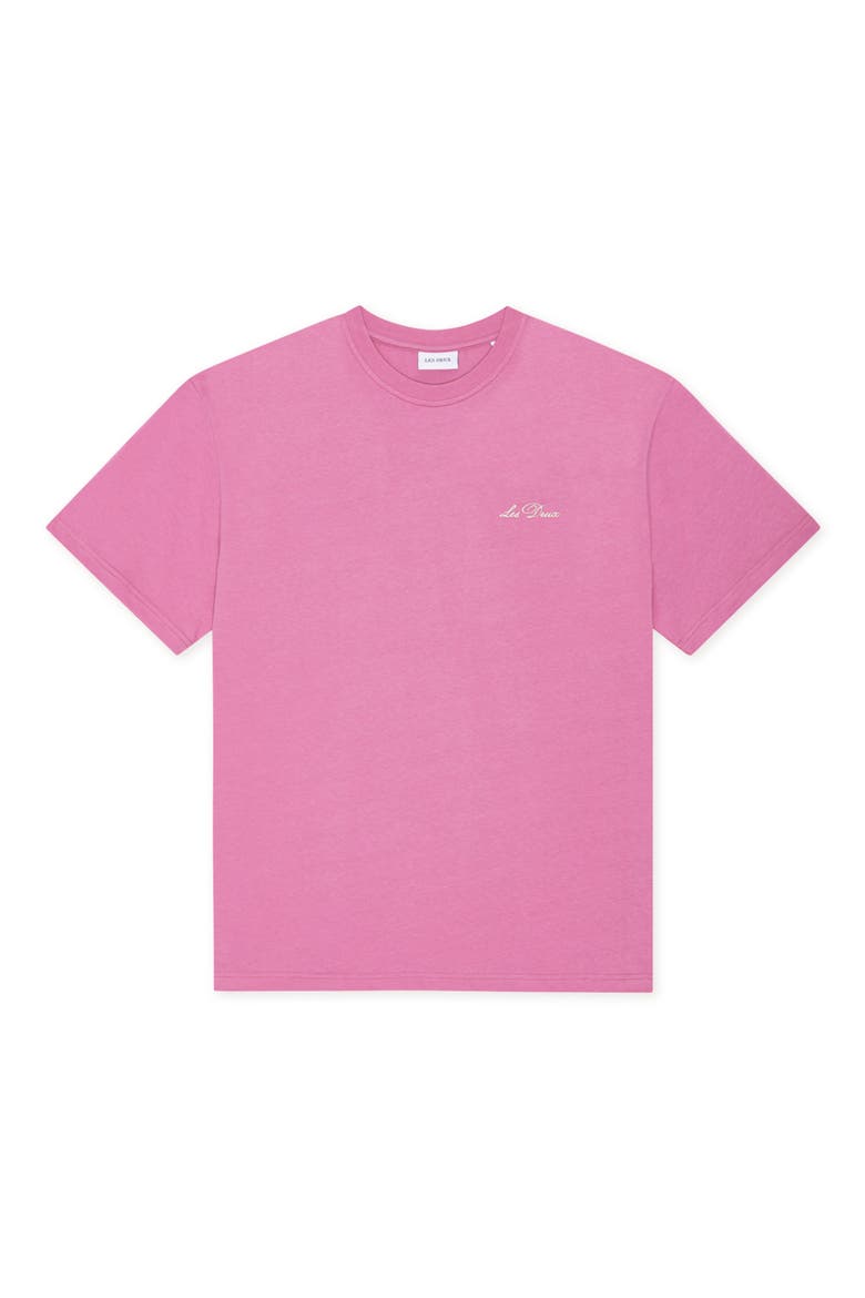 Crewneck Logo T-Shirt, Alternate, color, CROCUS PINK