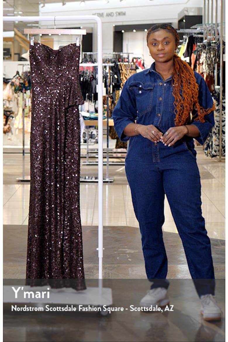Kai Strapless Sequin Gown video