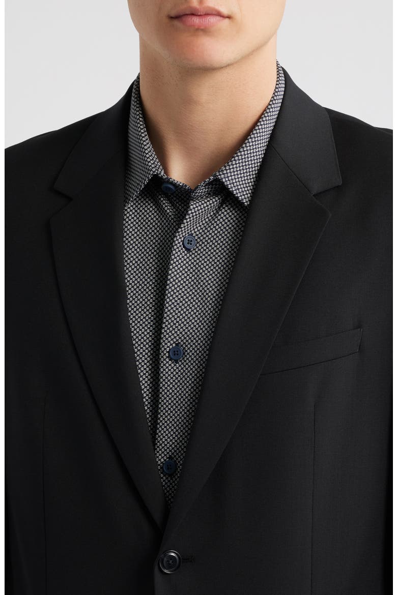 Houston Solid Wool Suit Jacket, Alternate, color, BLACK