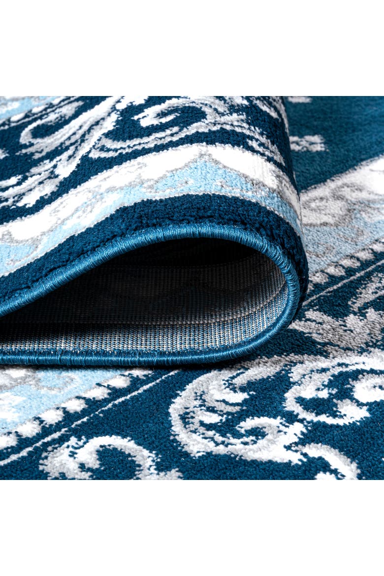 Acanthus French Border Area Rug, Alternate, color, Navy/Blue