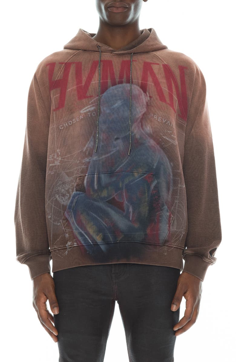 HVMAN Graffiti Logo Graphic Hoodie, Main, color,