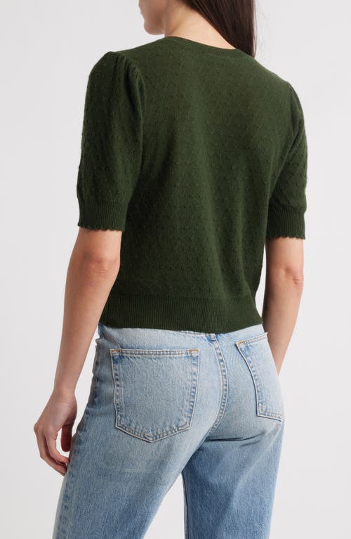 Frame The Pointelle Wool & Cashmere Cardigan