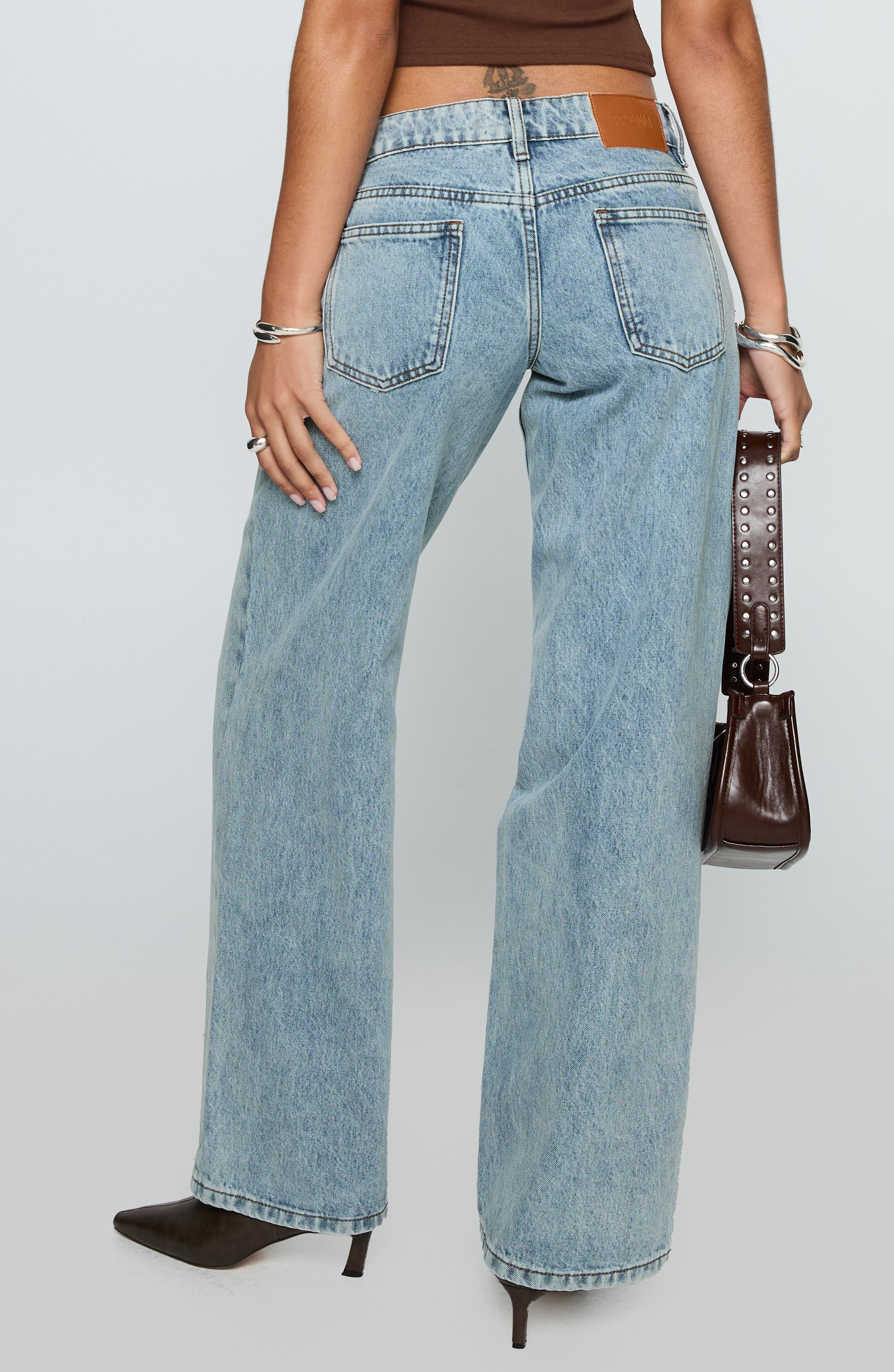 Ellanor Slouchy Low Rise Wide Leg Jeans - image 2