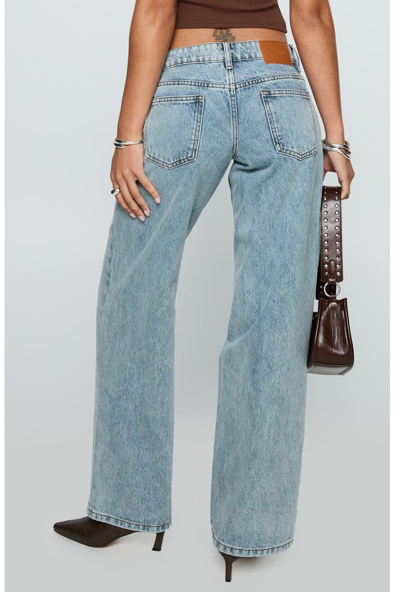 Ellanor Slouchy Low Rise Wide Leg Jeans, Alternate, color, BLUE