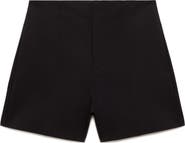 MANGO High Waist Straight Shorts