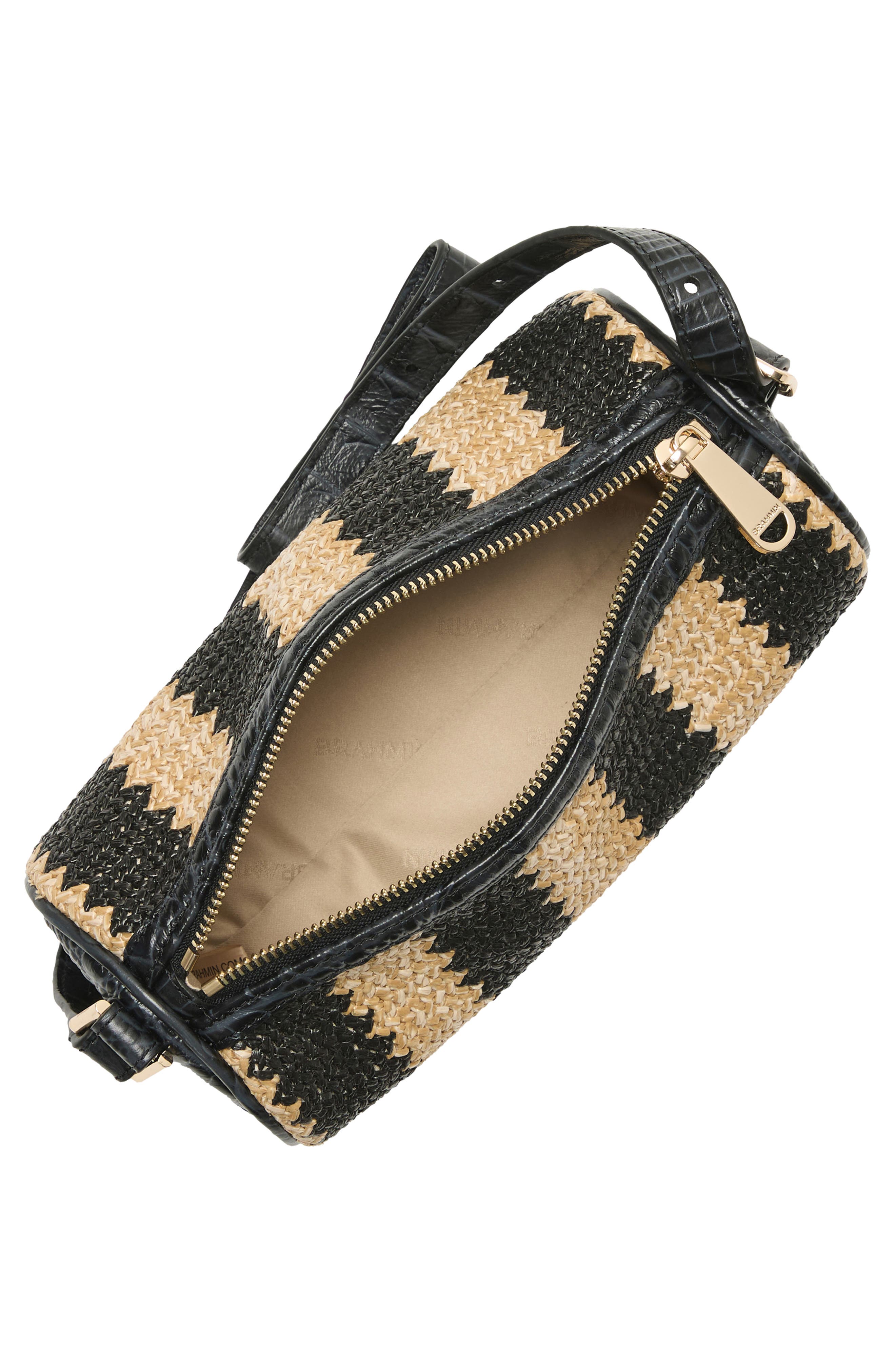 Brahmin Billie Barrel Bag, Alternate, color, Black