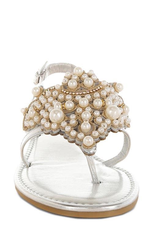 Rag & Co Opazie Faux Pearl Sandal