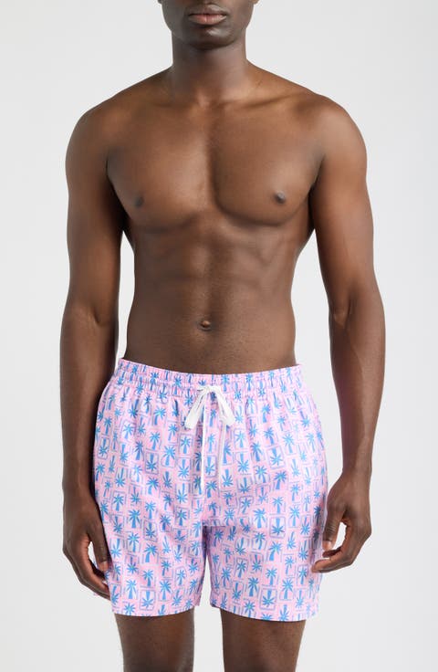 The Miami Mosaic 5.5-Inch Swim Trunks