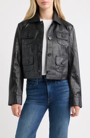 Bernardo Short Leather Jacket