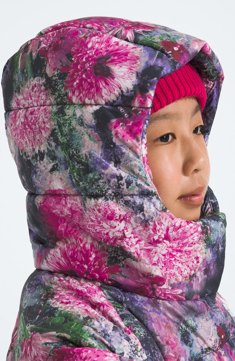 The North Face Kids
North 600-Fill-Power Down Hooded Jacket, Alternate, color, Pale Blossom Frozen