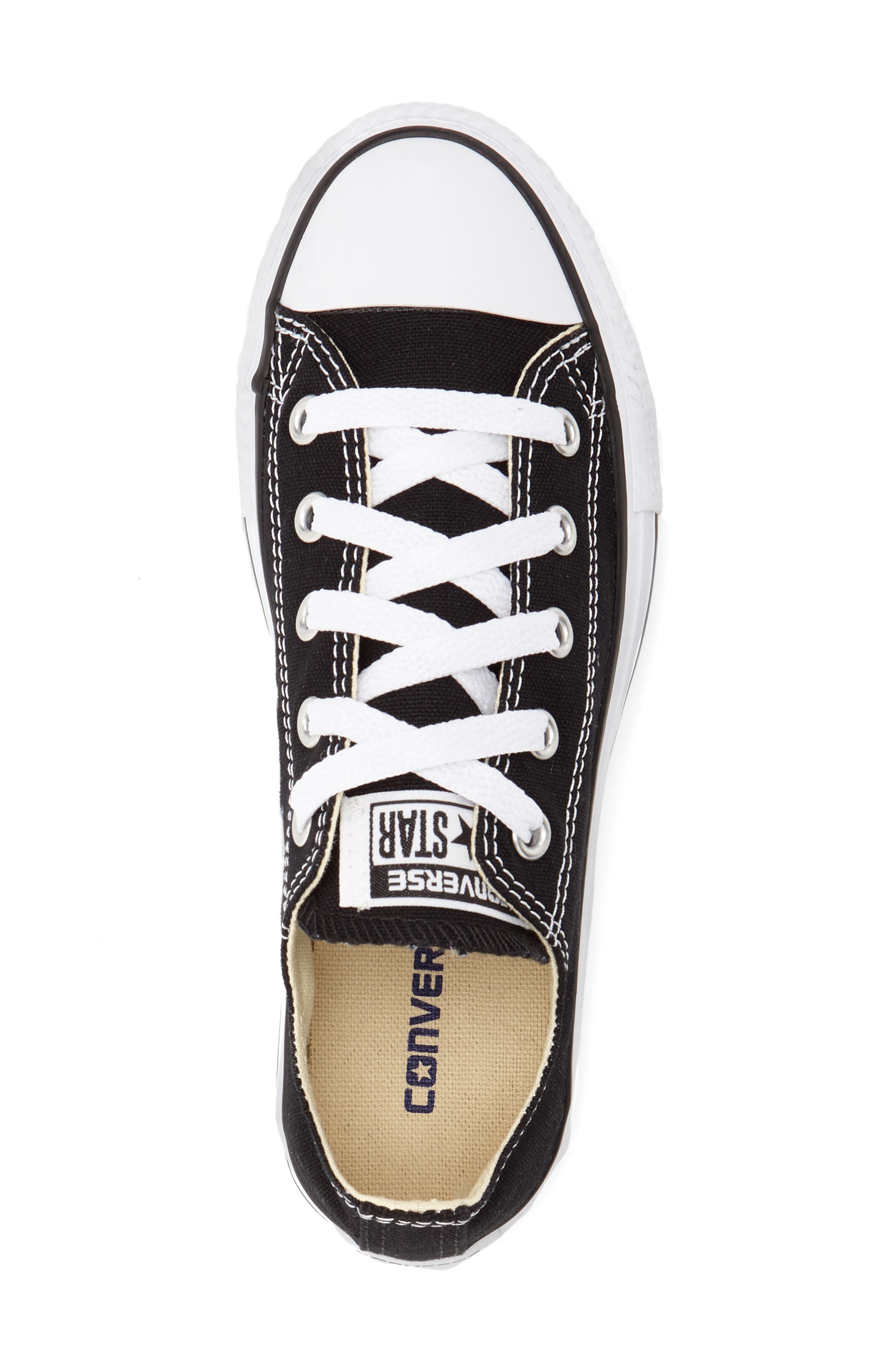 Converse Kids' Chuck Taylor<sup>®</sup> All Star<sup>®</sup> Low Top Sneaker, Alternate, color, Black