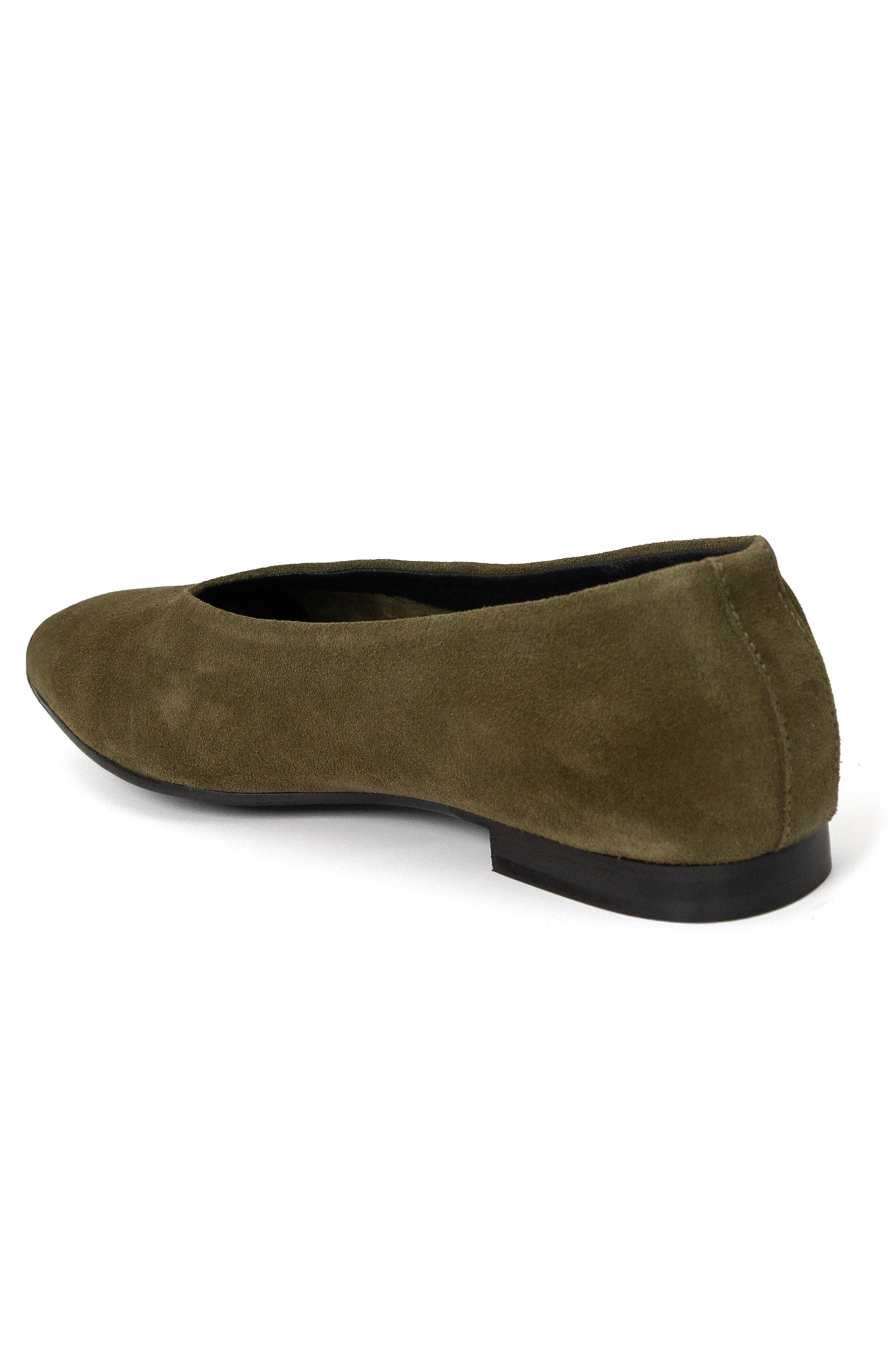 Menina Step Lucrecia Suede Ballet Flat, Alternate, color, Forest Green