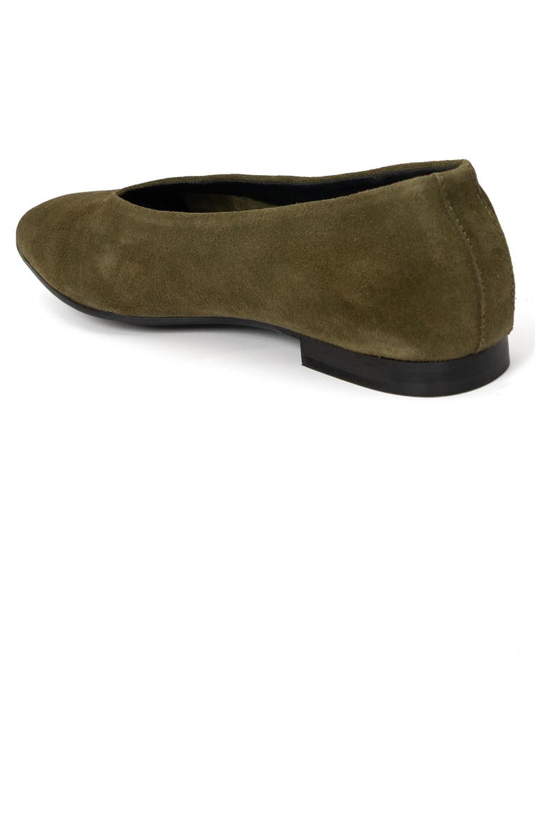 Menina Step Lucrecia Suede Ballet Flat, Alternate, color, Forest Green