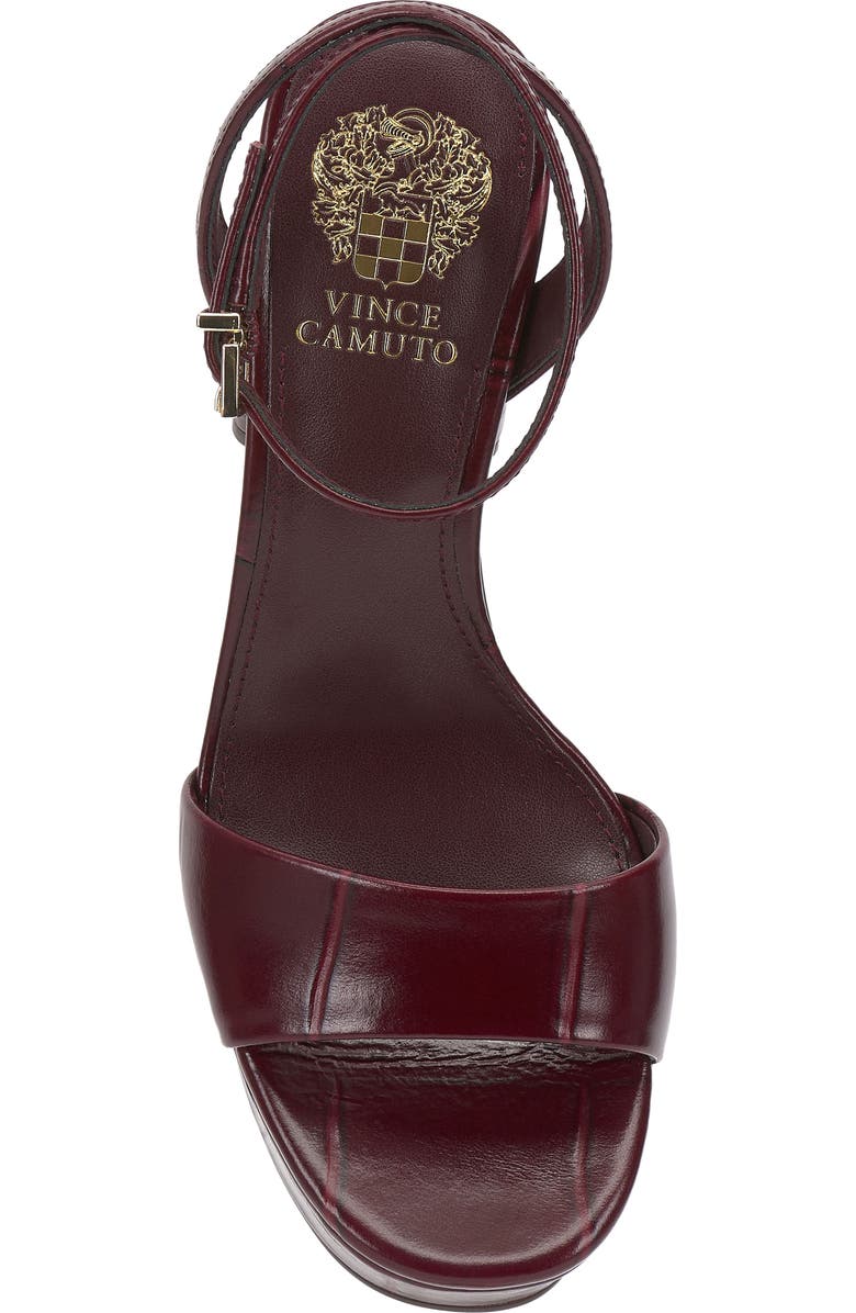 Vince Camuto Pendry Ankle Strap Platform Sandal, Alternate, color, Plum