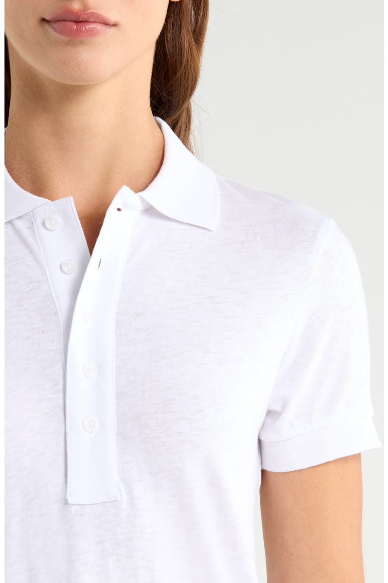 Worn In Jersey Polo, Alternate, color, SNOW