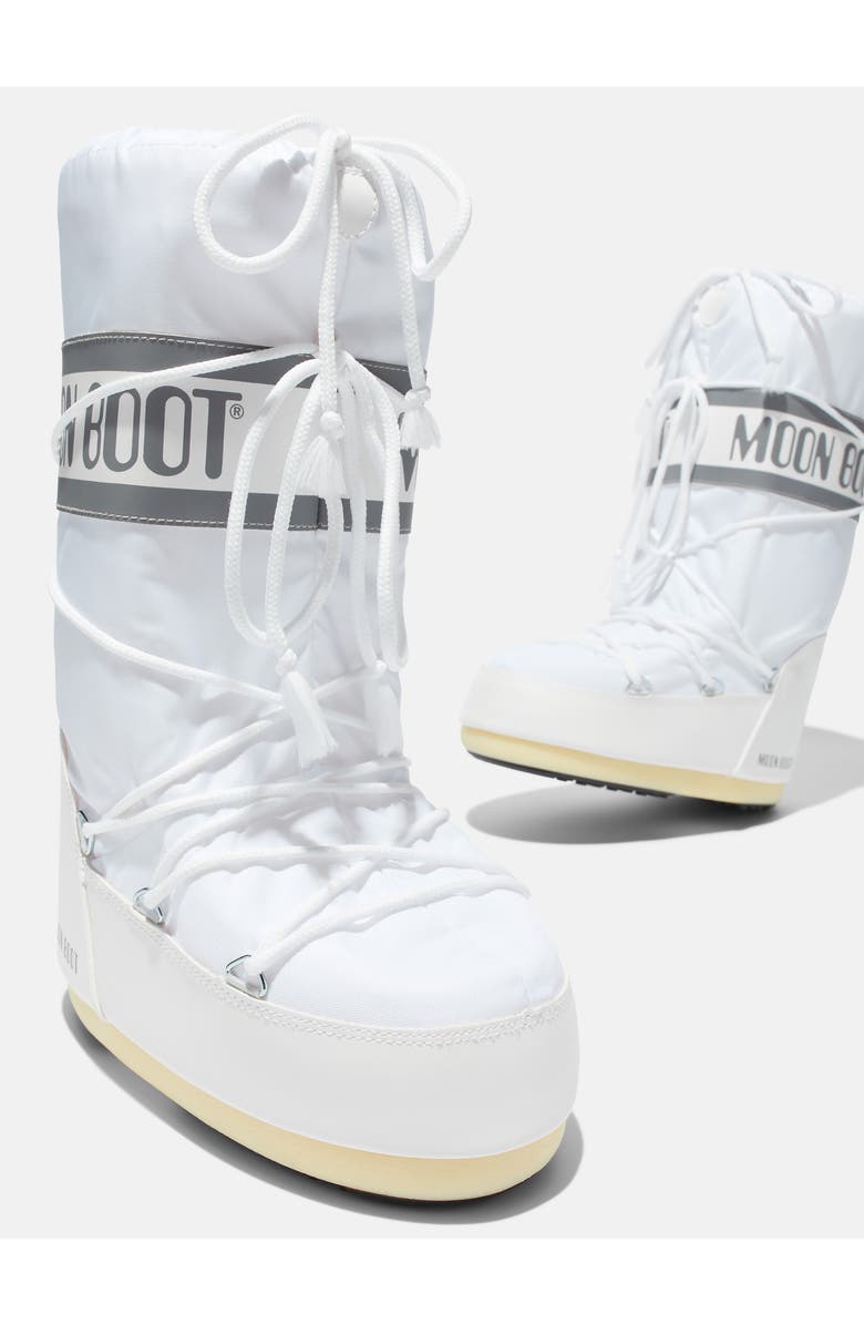 Moon Boot<sup>®</sup> Icon Water Repellent Moon Boot, Alternate, color, White/ White