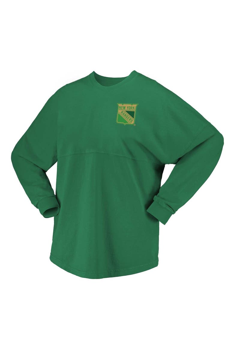 Women's Fanatics Branded Kelly Green New York Rangers St. Patrick's Day Spirit Jersey T-Shirt, Alternate, color, Kelly Green