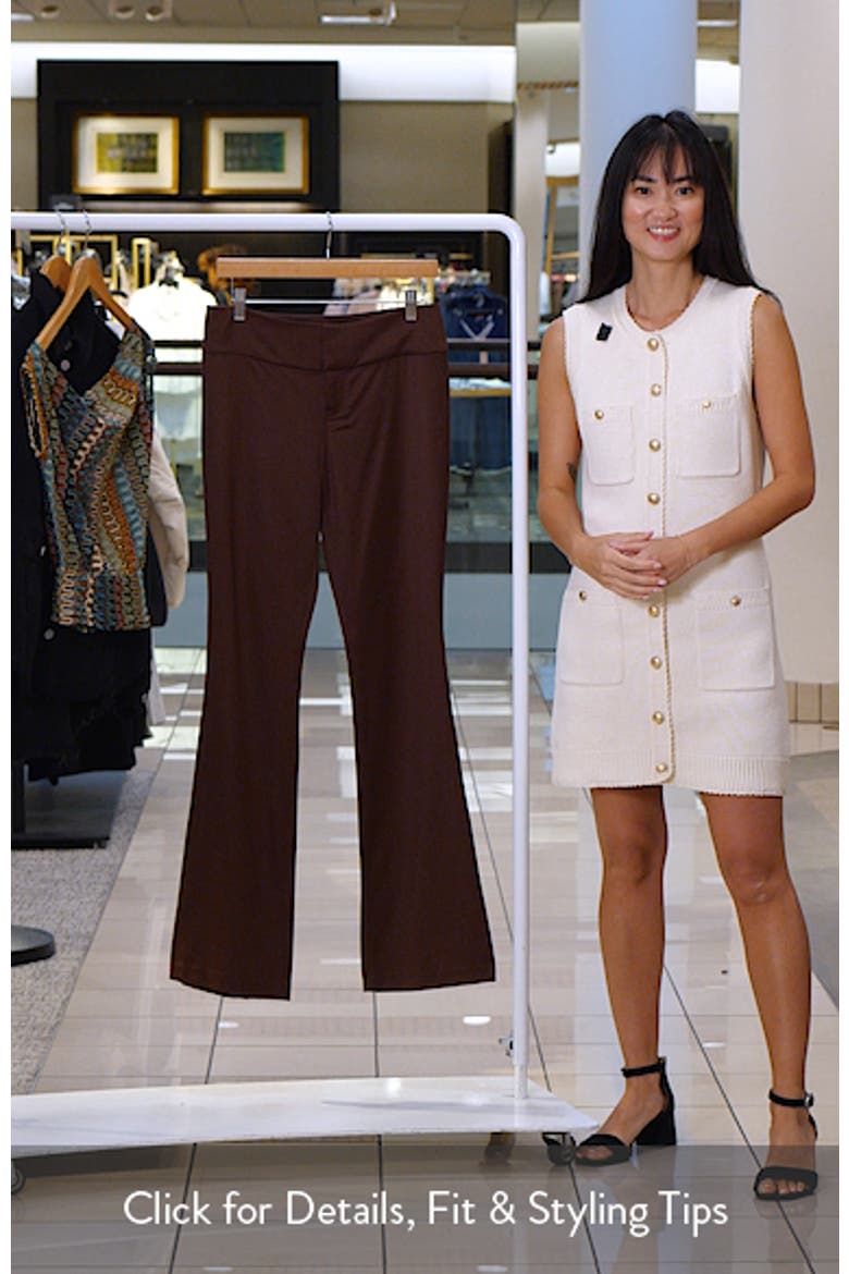 Olivia Satin Flare Wool Blend Pants video