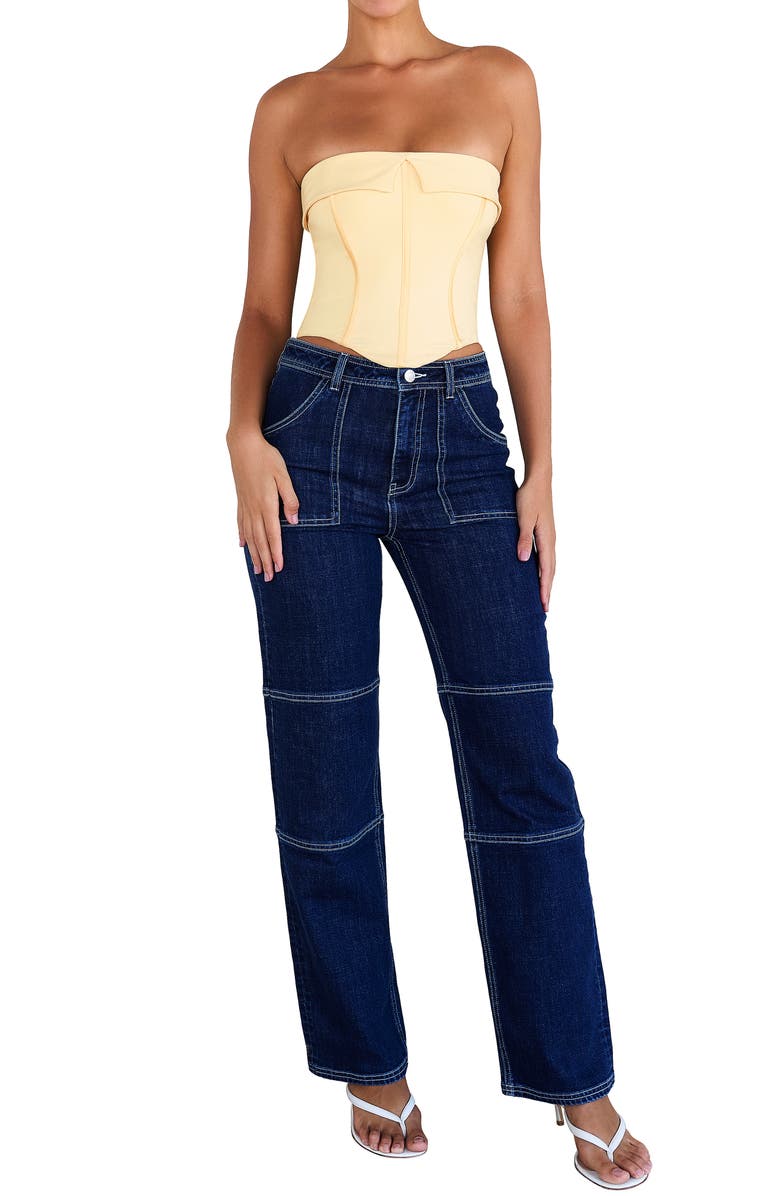 Mistress Rocks Ranger Straight Leg Utility Jeans, Alternate, color,