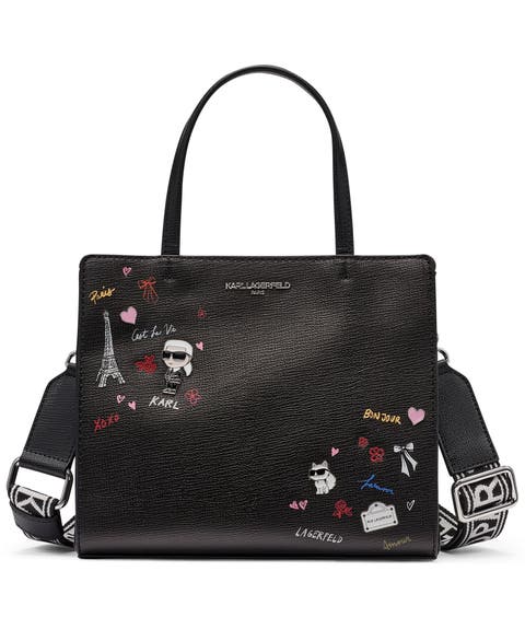 Maybelle Printed Paris Satchel