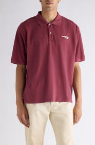 Acne Studios Egnes Logo Cotton Piqué Polo