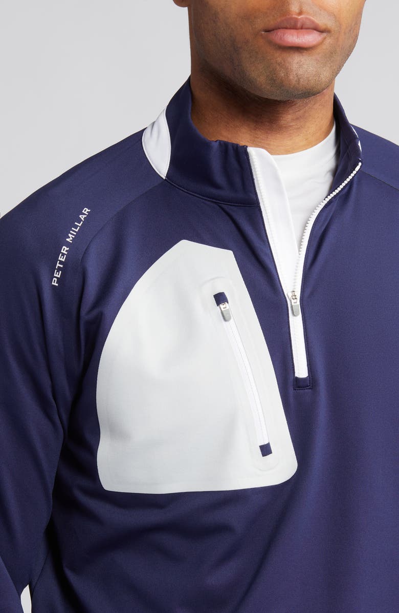 Peter Millar Verge Performance Quarter Zip Pullover, Alternate, color, 