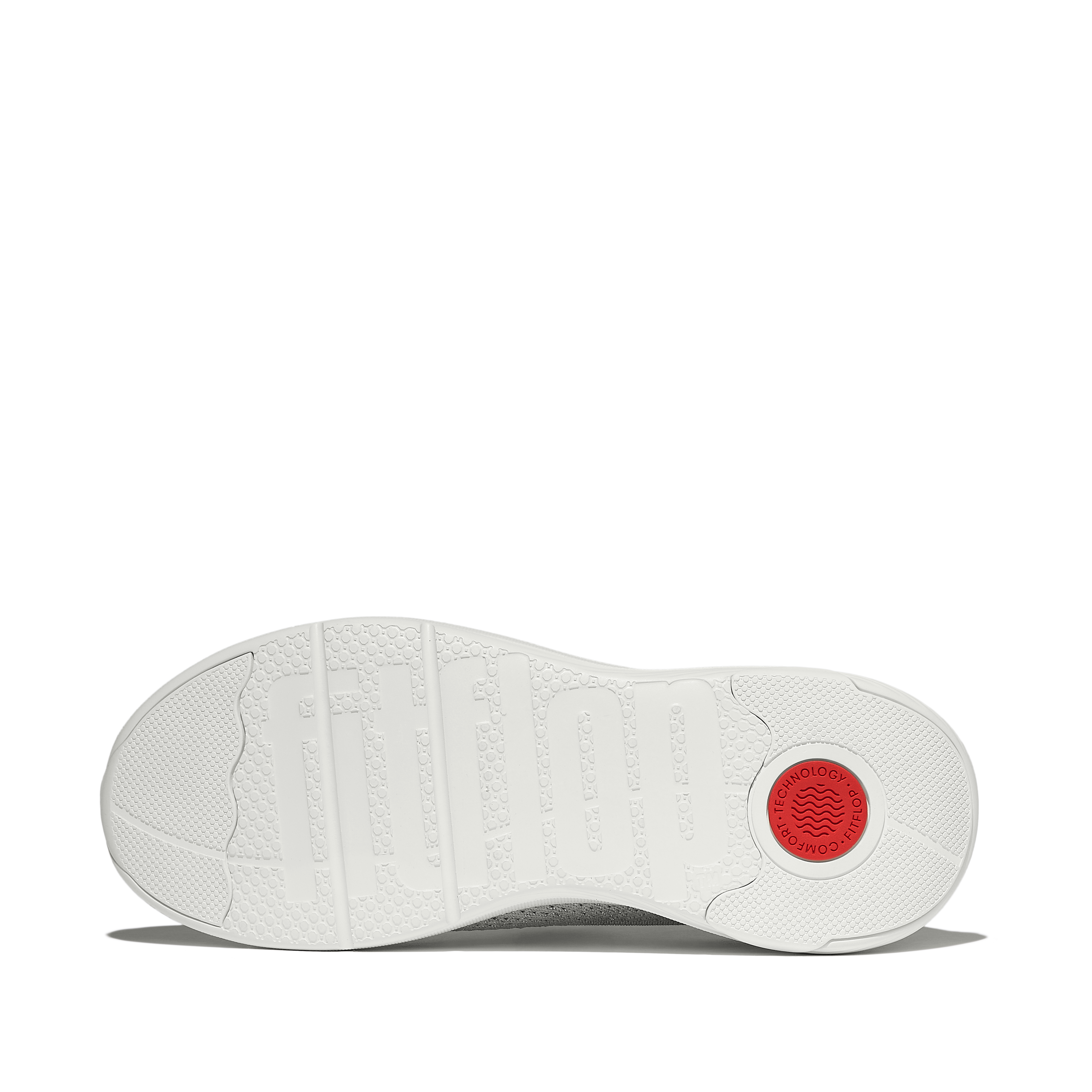 FitFlop Super-Q Knit Slip-Ons, Alternate, color, Arctic Grey/Silver