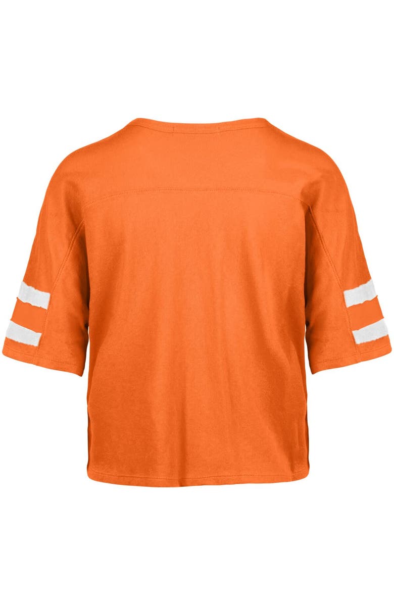 '47 Women's '47 Orange Cleveland Browns Premier Scout Cropped V-Neck T-Shirt, Alternate, color, Orange