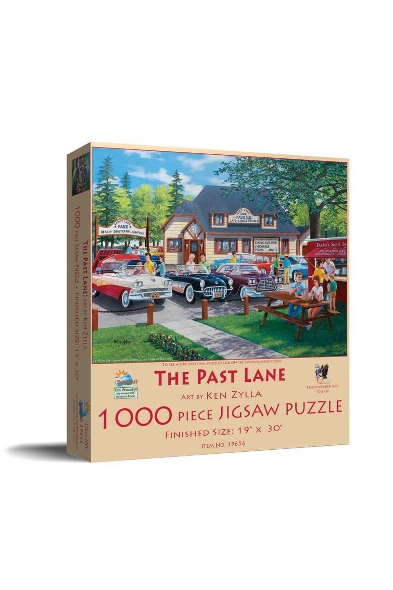 The Past Lane 1000 piece Jigsaw Puzzle for Adults, Main, color, Multicolor