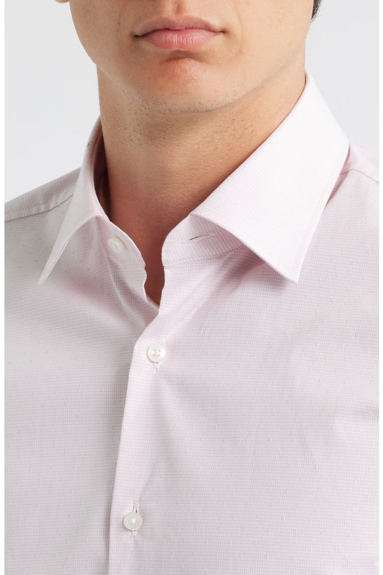 Hank Kent Slim Fit Performance Stretch Cotton Dress Shirt, Alternate, color, OPEN PINK