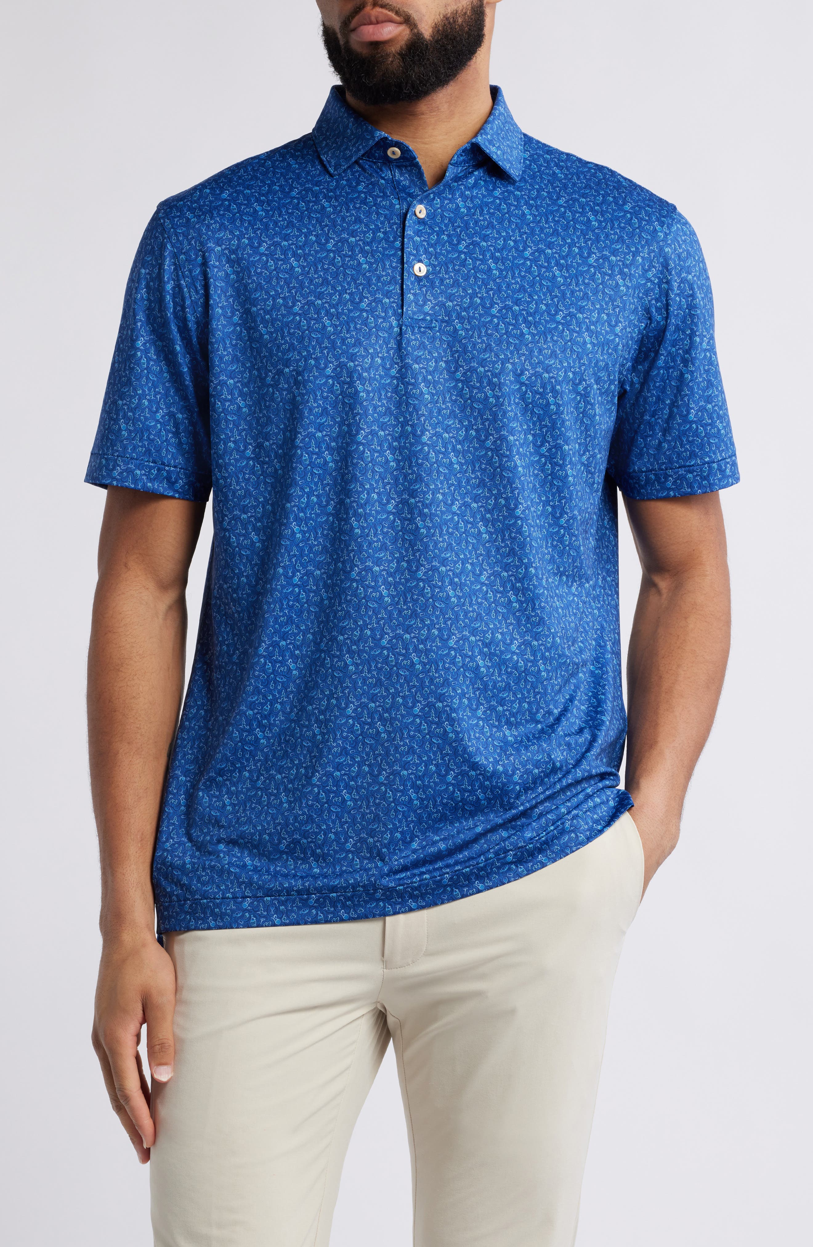 Peter Millar Wine Country Performance Jersey Polo
