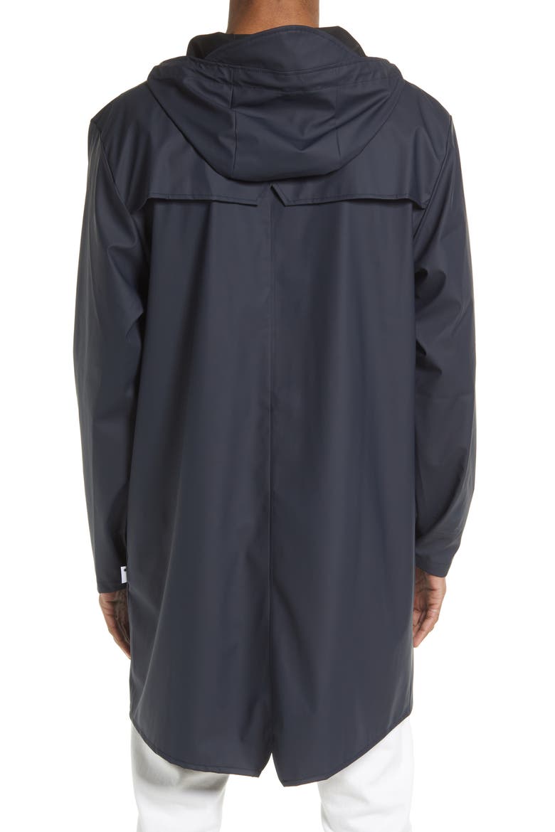 Waterproof Longline Jacket, Alternate, color, NAVY