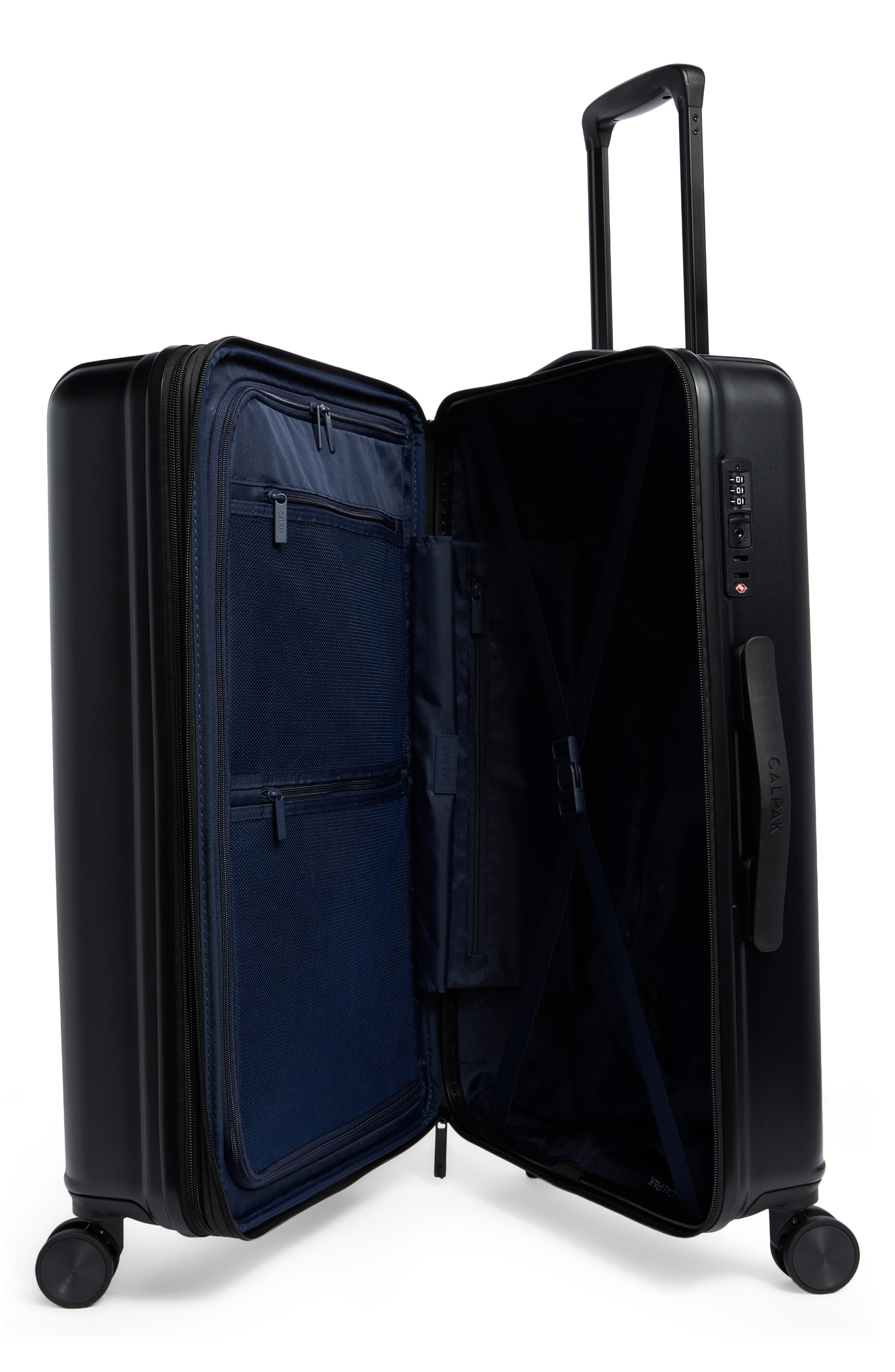 CALPAK Lou Medium Hardside Spinner Luggage, Alternate, color, Black