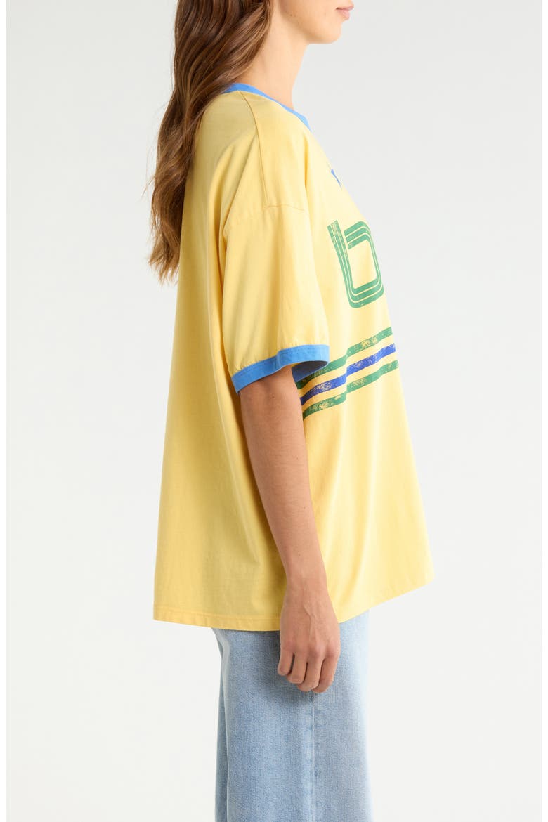 Brazil World Cup Graphic Cotton Ringer T-Shirt, Alternate, color, HOLLYWOOD GOLD COMBO