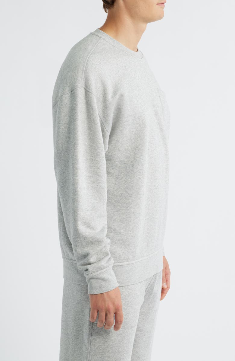 Lunya Reversible Cotton Blend Lounge Sweatshirt, Alternate, color, Nap Dove