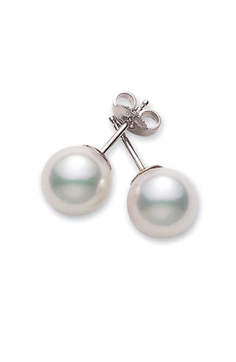 Mikimoto Akoya Pearl Stud Earrings, Alternate, color, Akoya Pearl