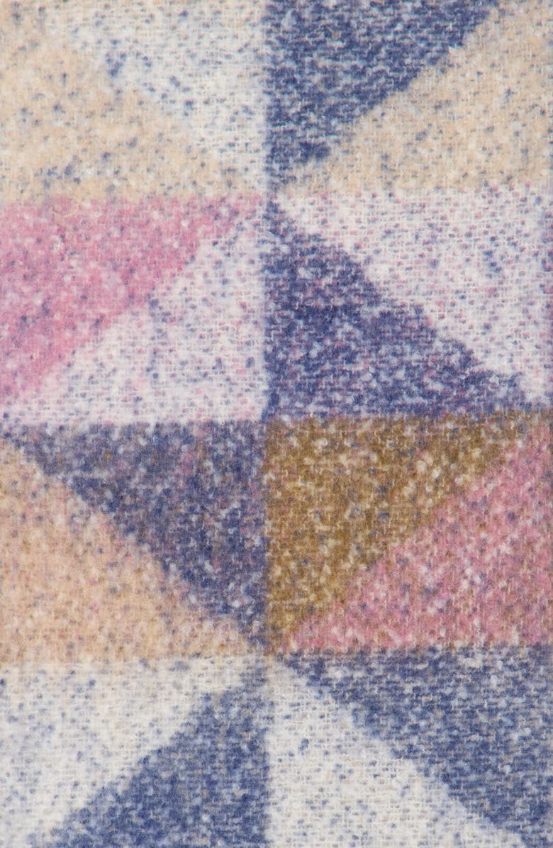 Vince Camuto Geometric Brushed Scarf, Alternate, color, Navy Multi