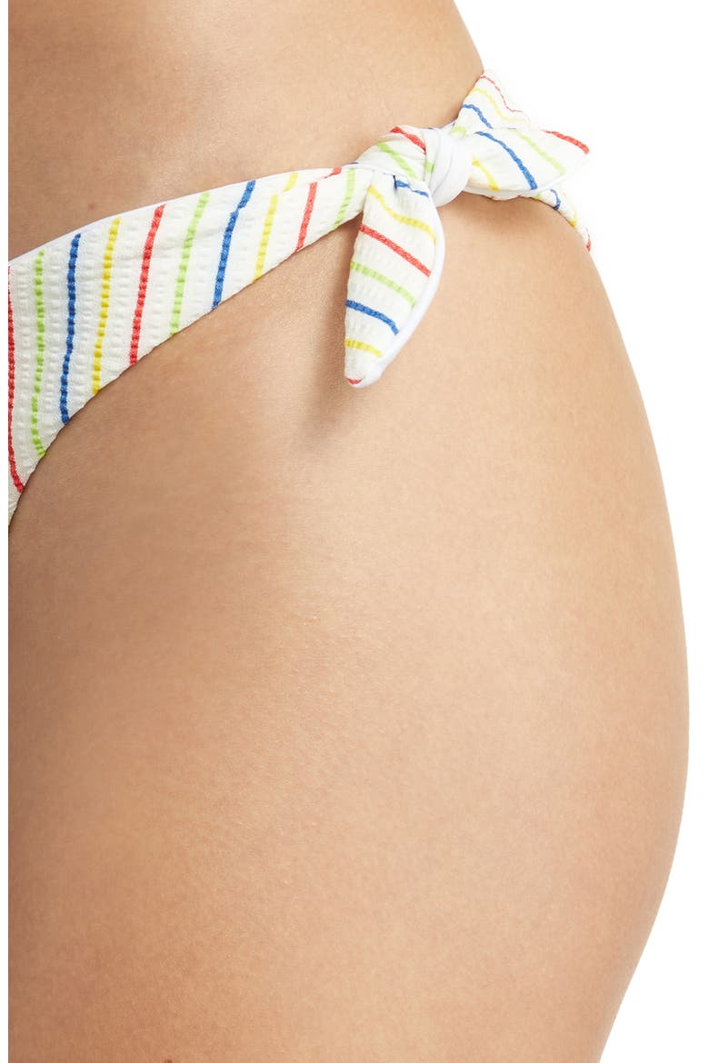 Lou Gignham Side Tie Bikini Bottoms, Alternate, color, RETRO STRIPE