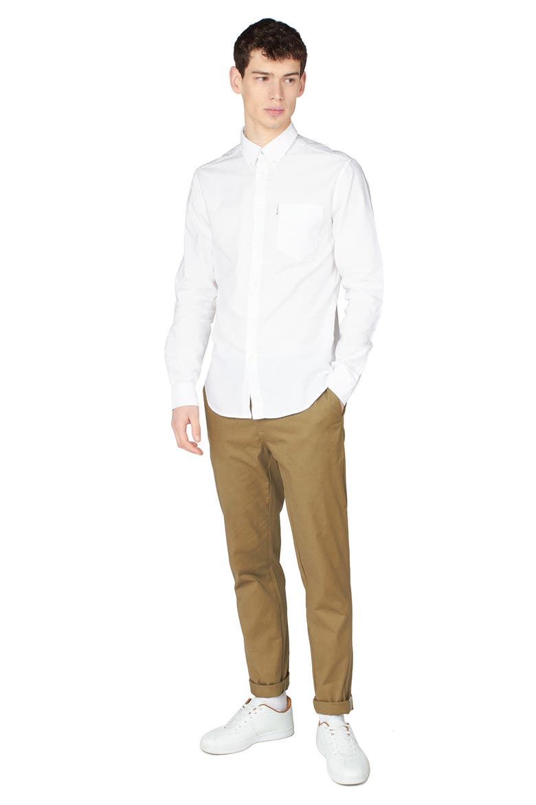 Signature Oxford Button-Down Shirt, Alternate, color, WHITE