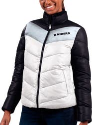 G-III 4HER BY CARL BANKS Women's G-III 4Her by Carl Banks White/Black Las Vegas Raiders New Star Quilted Full-Zip Jacket