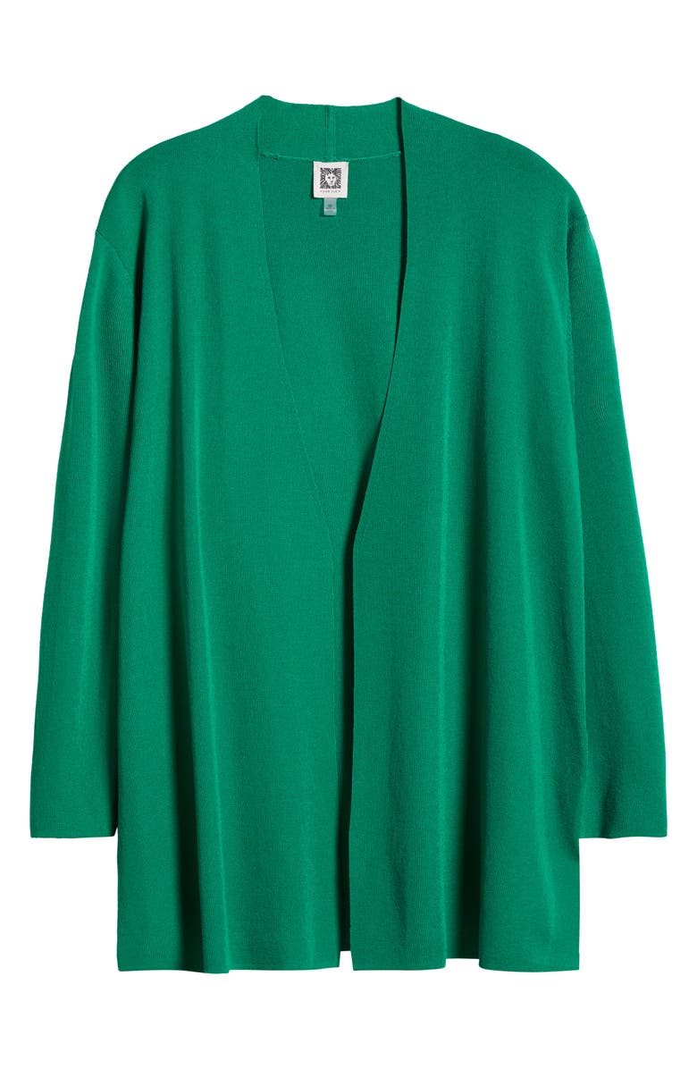 Anne Klein Nappa Open Front Cardigan, Alternate, color, 