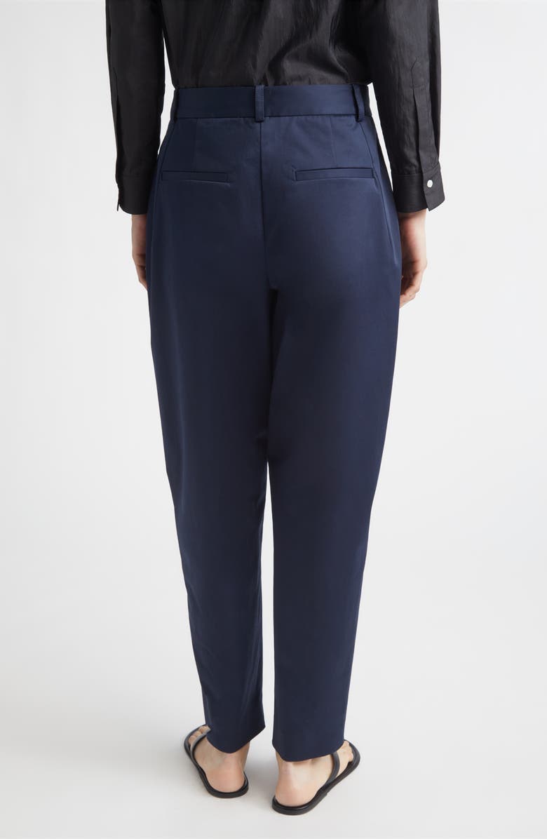 PARTOW Astor Cotton Stretch Twill Tapered Leg Pants, Alternate, color, Navy